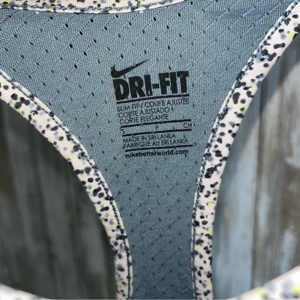 Nike Speckled Workout Mesh Back Tank Top Athletic Small - Picture 7 of 7